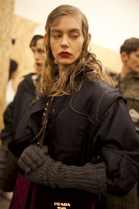 prada fall 2006 backstage